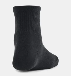 Best Sale Under Armour Calze Ua Essential 3-Pack Quarter Da Bambini Black / Pitch Gray - 001