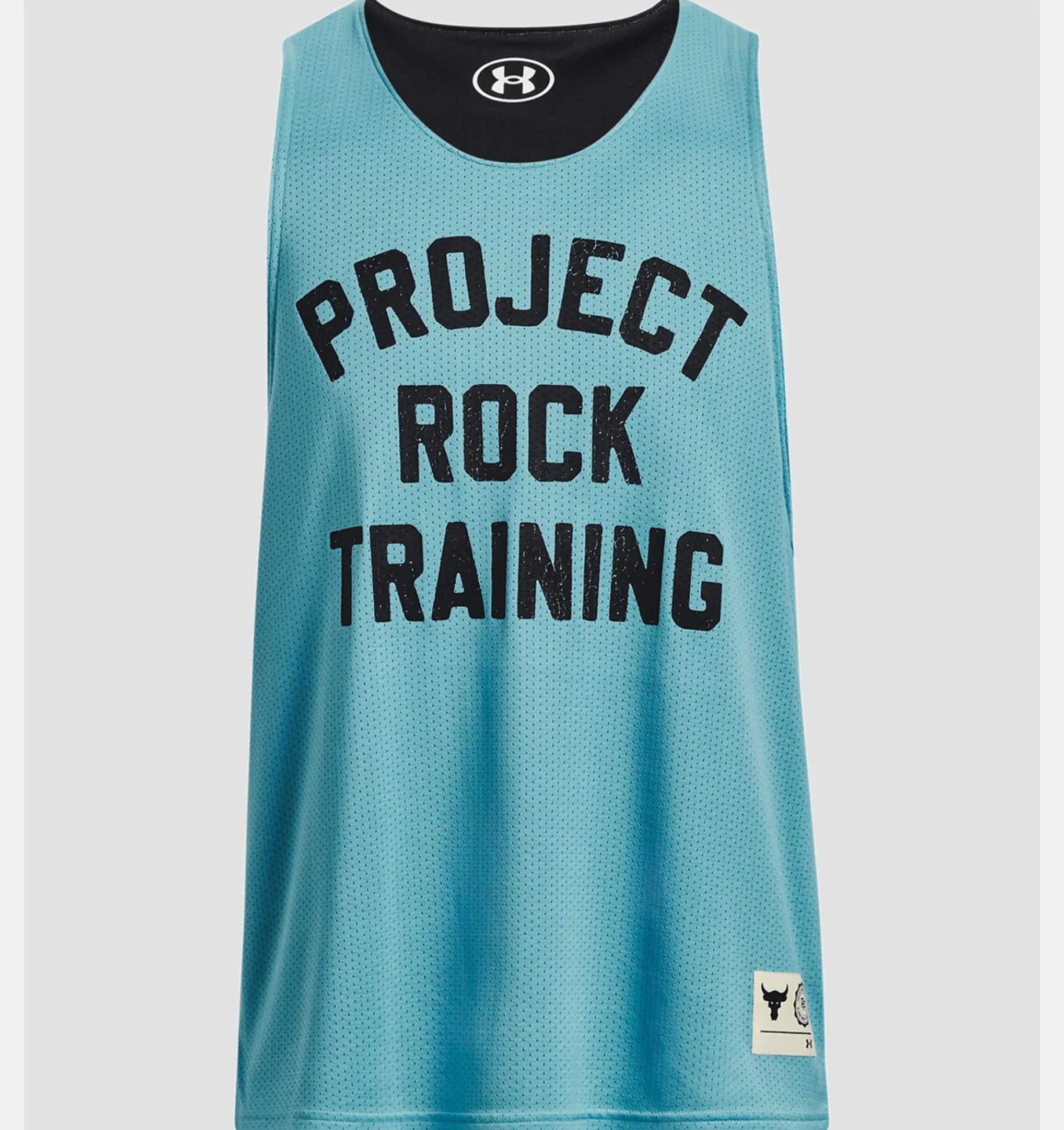 Online Under Armour Canotta Project Rock Reversible Mesh Da Uomo Glacier Blue / Black - 433