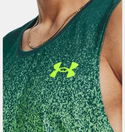 Fashion Under Armour Canotta Ua Rush™ Cicada Da Uomo Coastal Teal / Lime Surge - 722