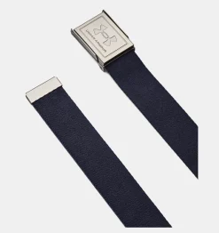 New Under Armour Cintura Ua Webbing Da Uomo Pitch Gray / Midnight Navy - 013