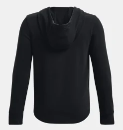 Online Under Armour Felpa Con Cappuccio Ua Rival Terry Da Ragazzo Black / Onyx White - 001