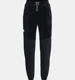 Best Sale Under Armour Jogger Ua Journey Fleece Da Donna Black / White - 001