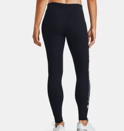 Shop Under Armour Leggings Ua Favorite Wordmark Da Donna Black / White - 001