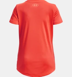 Discount Under Armour Maglia A Maniche Corte Ua Tech™ Print Fill Big Logo Da Ragazza After Burn / Orange Tropic - 877
