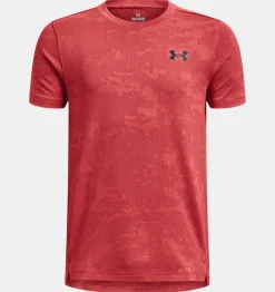 New Under Armour Maglia A Maniche Corte Ua Tech™ Vent Jacquard Da Ragazzo Chakra / Black - 638
