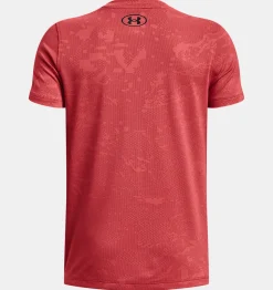 New Under Armour Maglia A Maniche Corte Ua Tech™ Vent Jacquard Da Ragazzo Chakra / Black - 638