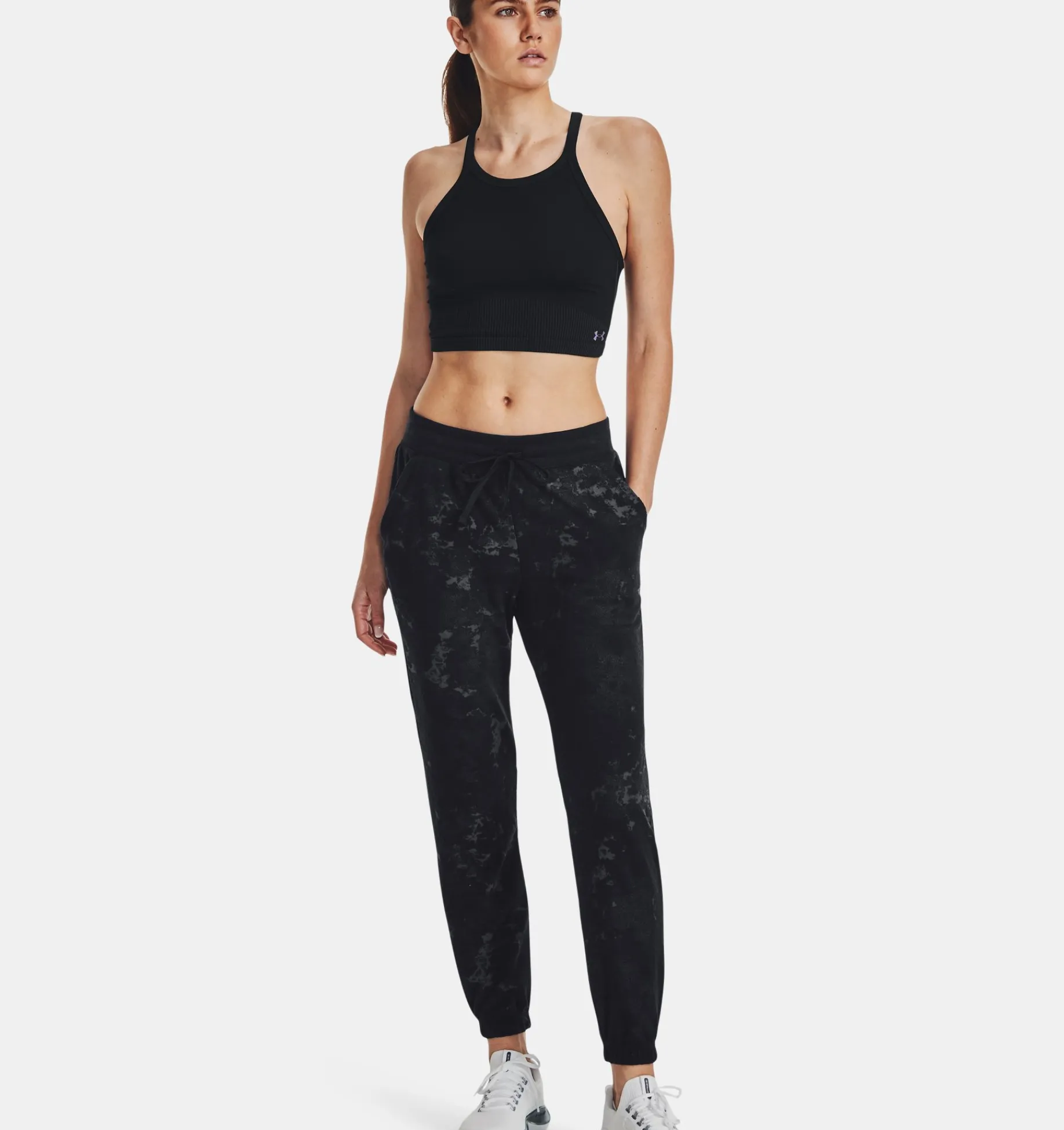 Sale Under Armour Pantaloni Ua Journey Terry Da Donna Black - 001