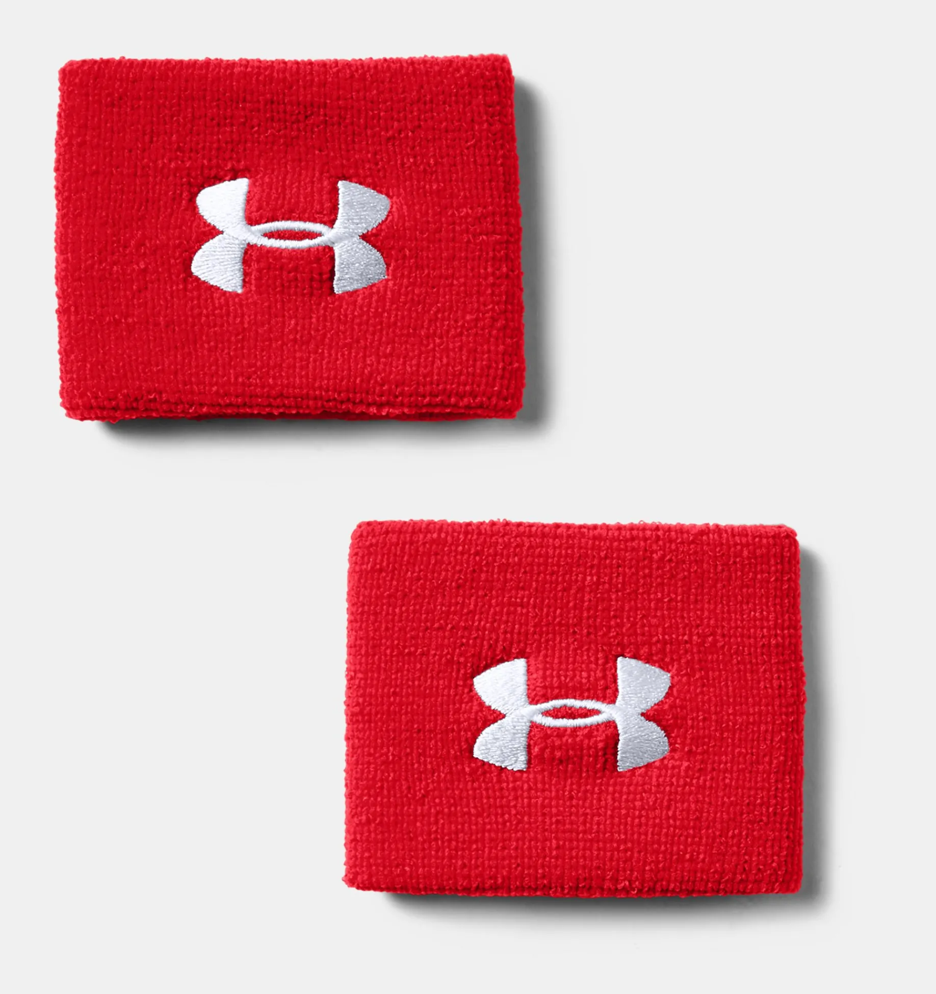 Fashion Under Armour Polsino Ua 8 Cm Performance Da Uomo - Confezione Da 2 Red / White - 600