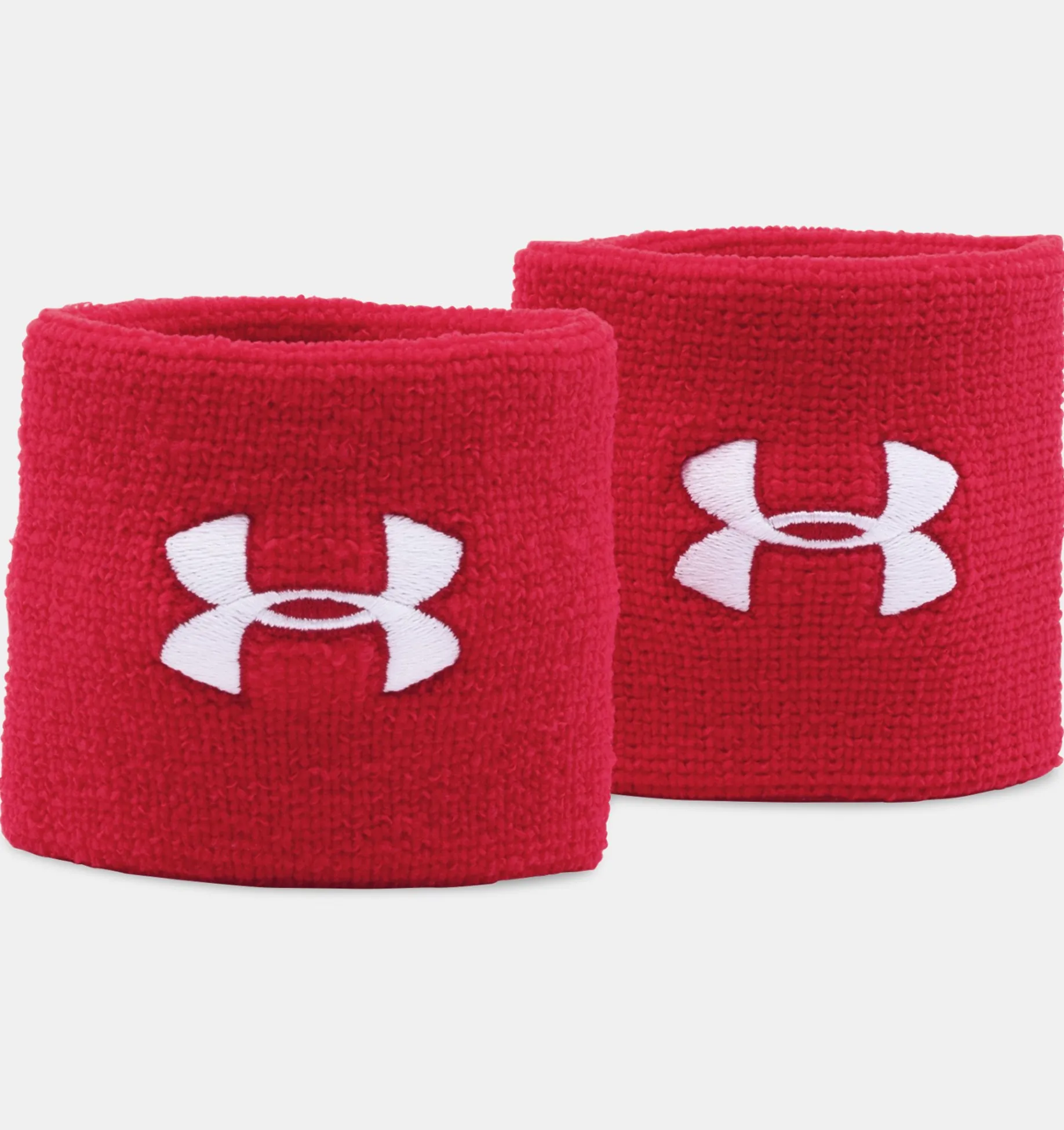 Fashion Under Armour Polsino Ua 8 Cm Performance Da Uomo - Confezione Da 2 Red / White - 600