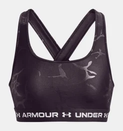 Best Under Armour Reggiseno Sportivo Armour® Mid Crossback Emboss Da Donna Tux Purple / White - 541