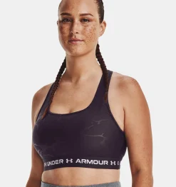 Best Under Armour Reggiseno Sportivo Armour® Mid Crossback Emboss Da Donna Tux Purple / White - 541