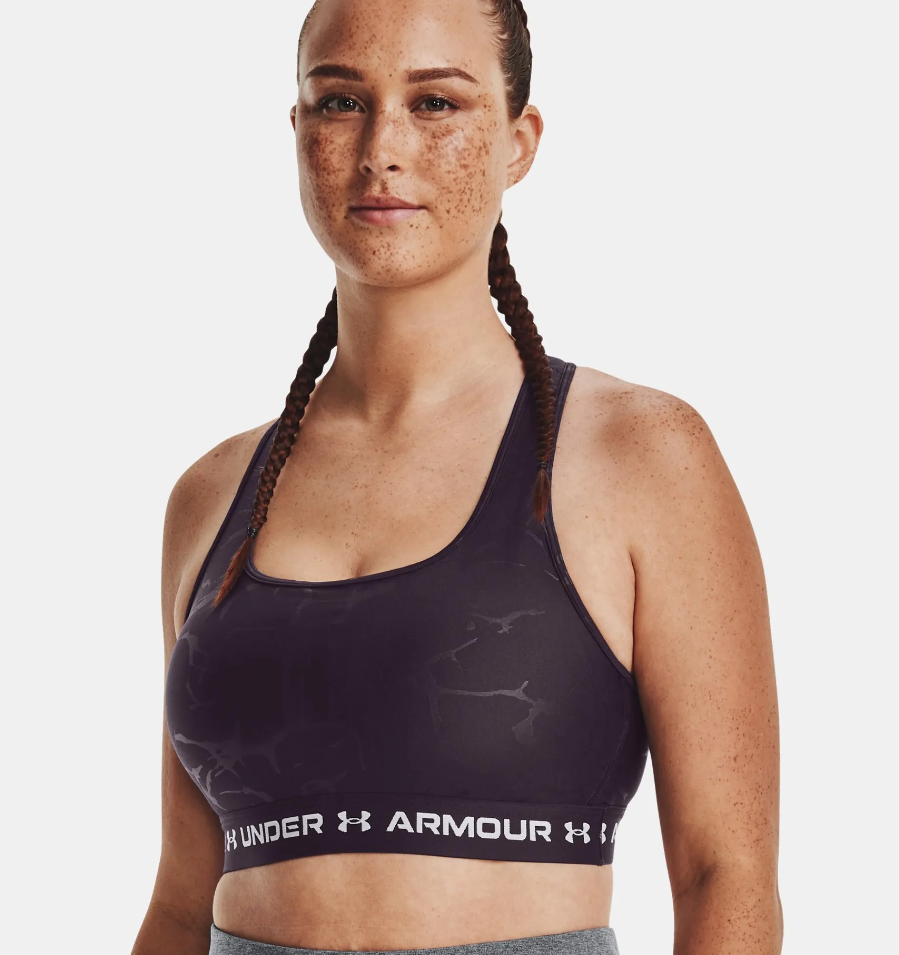 Best Under Armour Reggiseno Sportivo Armour® Mid Crossback Emboss Da Donna Tux Purple / White - 541