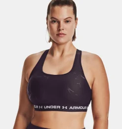 Best Under Armour Reggiseno Sportivo Armour® Mid Crossback Emboss Da Donna Tux Purple / White - 541