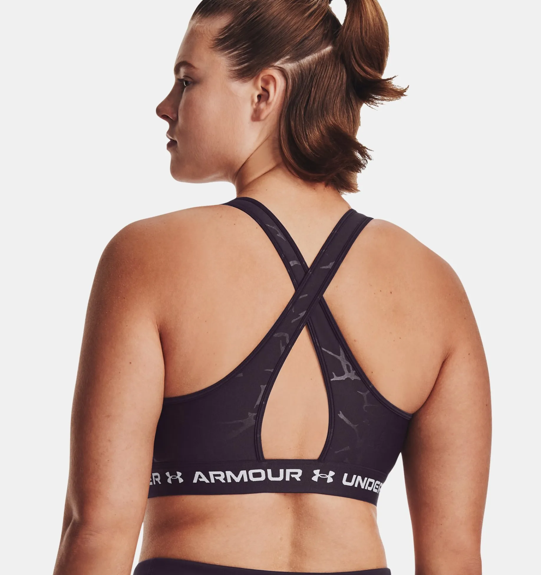 Best Under Armour Reggiseno Sportivo Armour® Mid Crossback Emboss Da Donna Tux Purple / White - 541