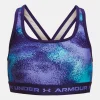 Online Under Armour Reggiseno Sportivo Ua Crossback Printed Da Ragazza Sonar Blue / Baja Blue - 468