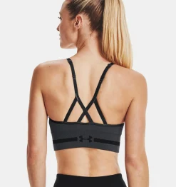 Clearance Under Armour Reggiseno Sportivo Ua Seamless Low Long Heather Da Donna Pitch Gray / Black - 012
