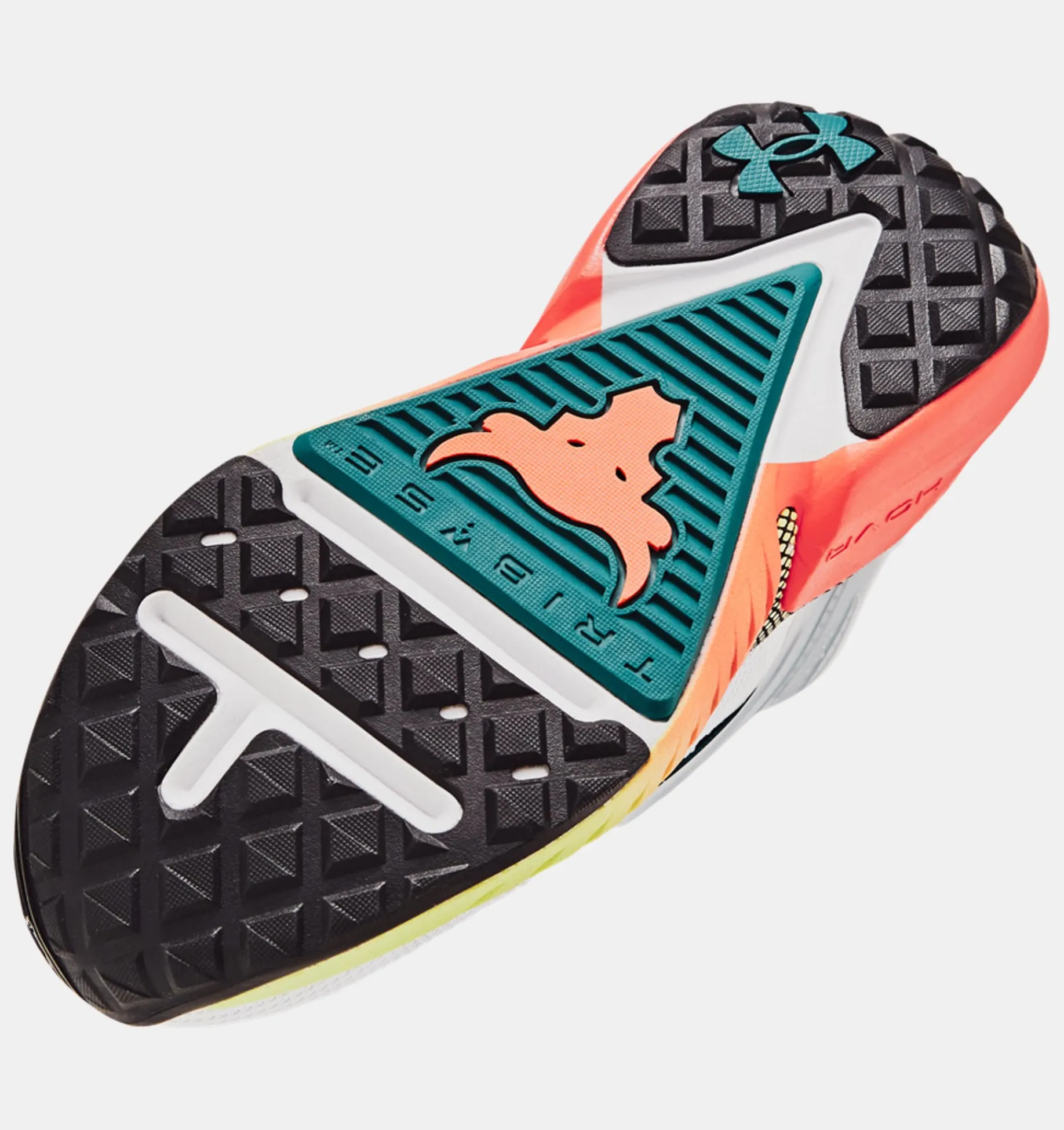 Best Sale Under Armour Scarpe Da Allenamento Grade School Project Rock 5 White / Coastal Teal - 100