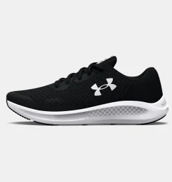 Sale Under Armour Scarpe Da Corsa Grade School Ua Charged Pursuit 3 Da Ragazzo Black / White - 001