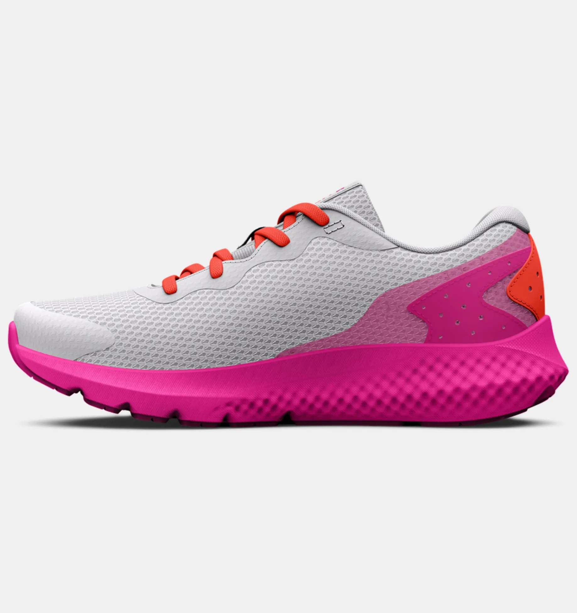 New Under Armour Scarpe Da Corsa Pre-School Ua Rogue 3 Al Da Ragazza Halo Gray / After Burn - 103