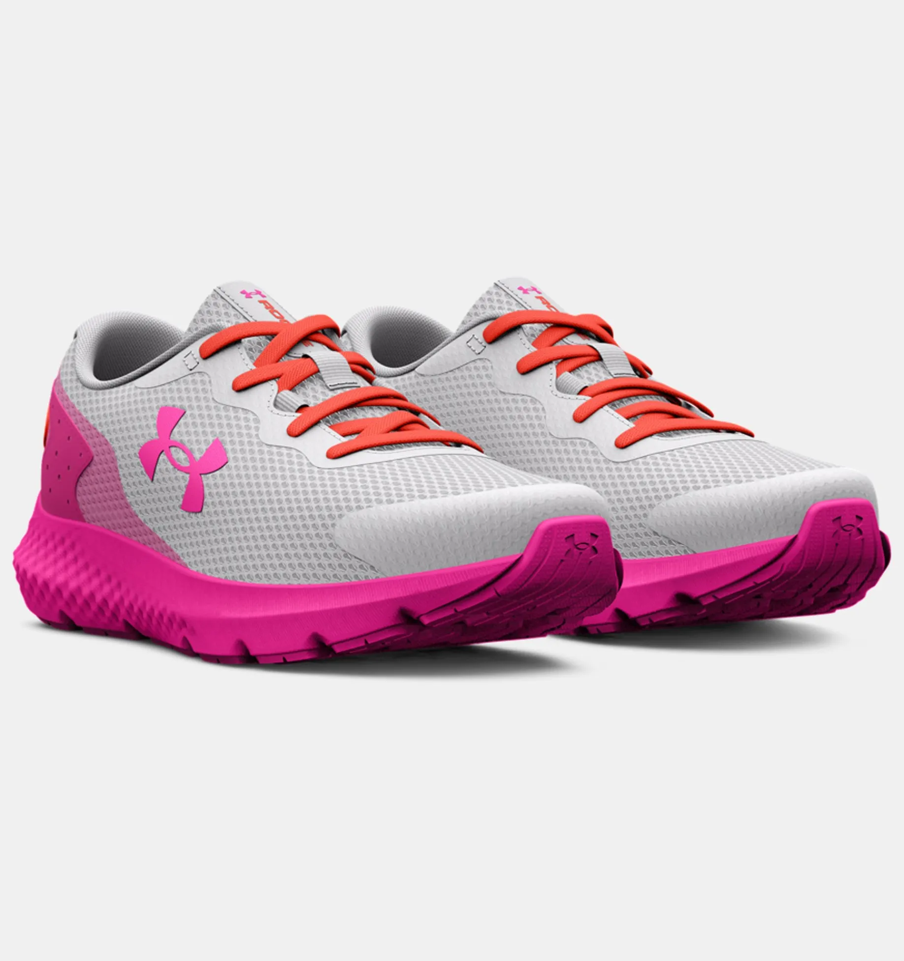 New Under Armour Scarpe Da Corsa Pre-School Ua Rogue 3 Al Da Ragazza Halo Gray / After Burn - 103