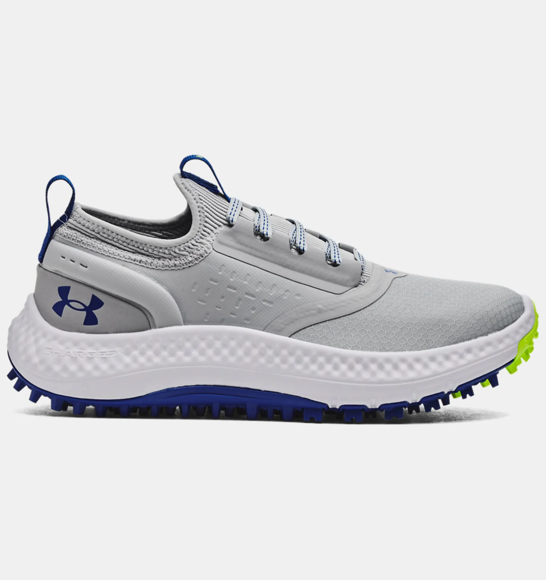 Cheap Under Armour Scarpe Da Golf Grade School Ua Charged Phantom Spikeless Unisex Mod Gray / Royal - 100