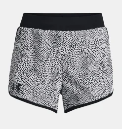 Cheap Under Armour Shorts Ua Fly-By Printed Da Ragazza Black / White - 004