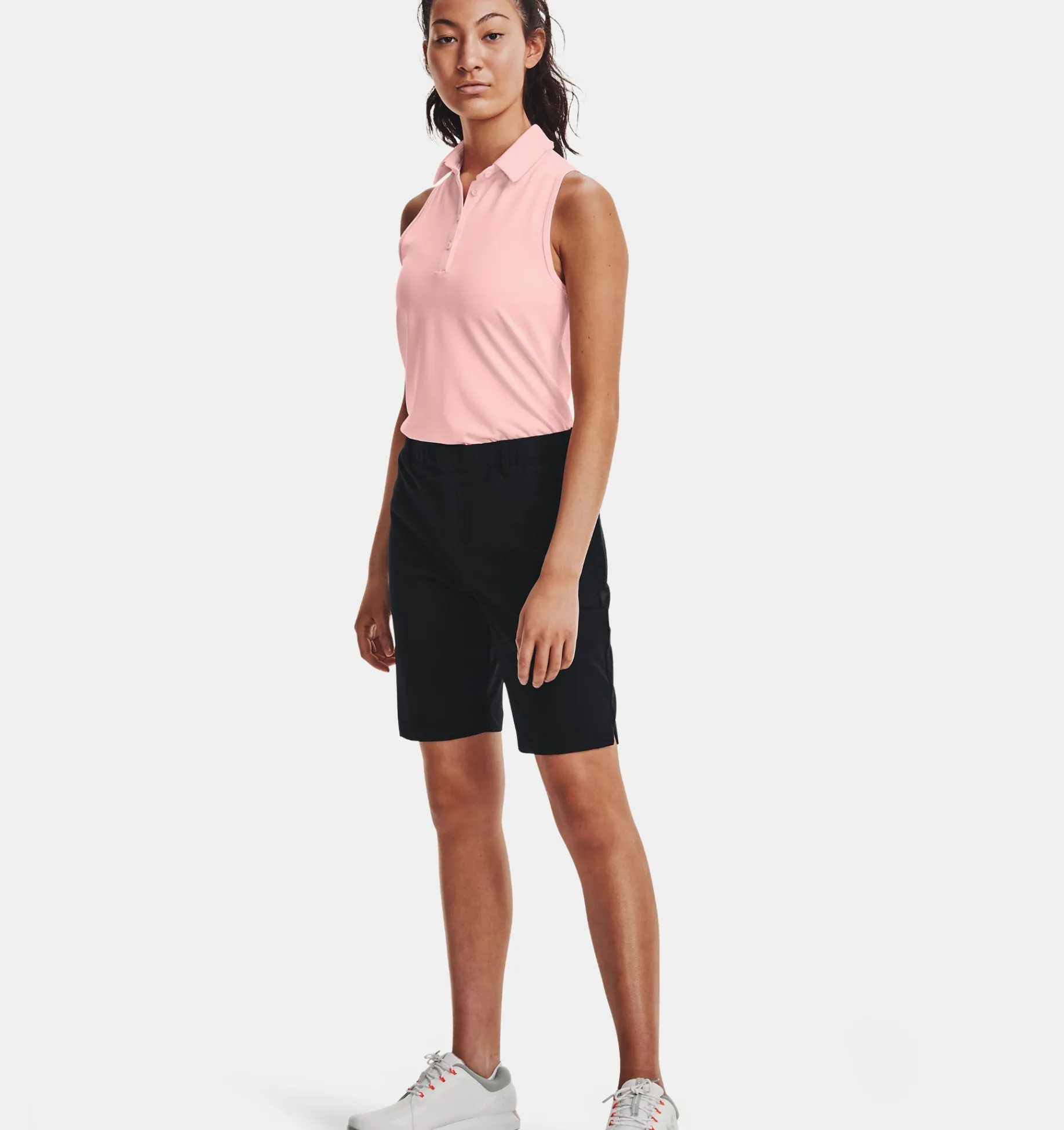 Store Under Armour Shorts Ua Links Da Donna Black / Metallic Silver - 001