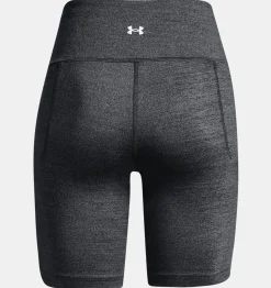 Outlet Under Armour Shorts Ua Meridian Heathered Bike Da Donna Black Medium Heather / Metallic Silver - 001