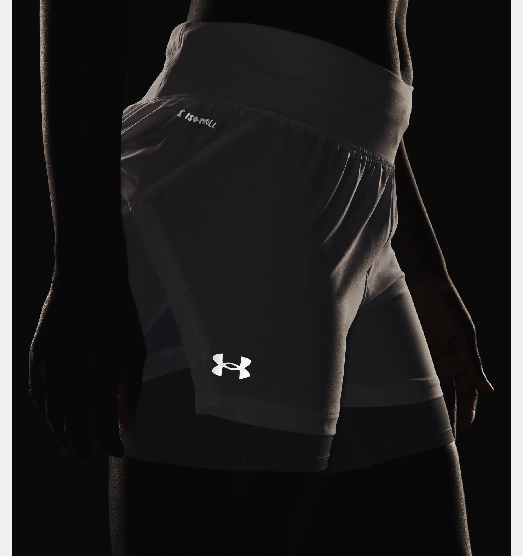 Shop Under Armour Shorts Ua Run Stamina 2-In-1 Da Donna White / Harbor Blue - 100