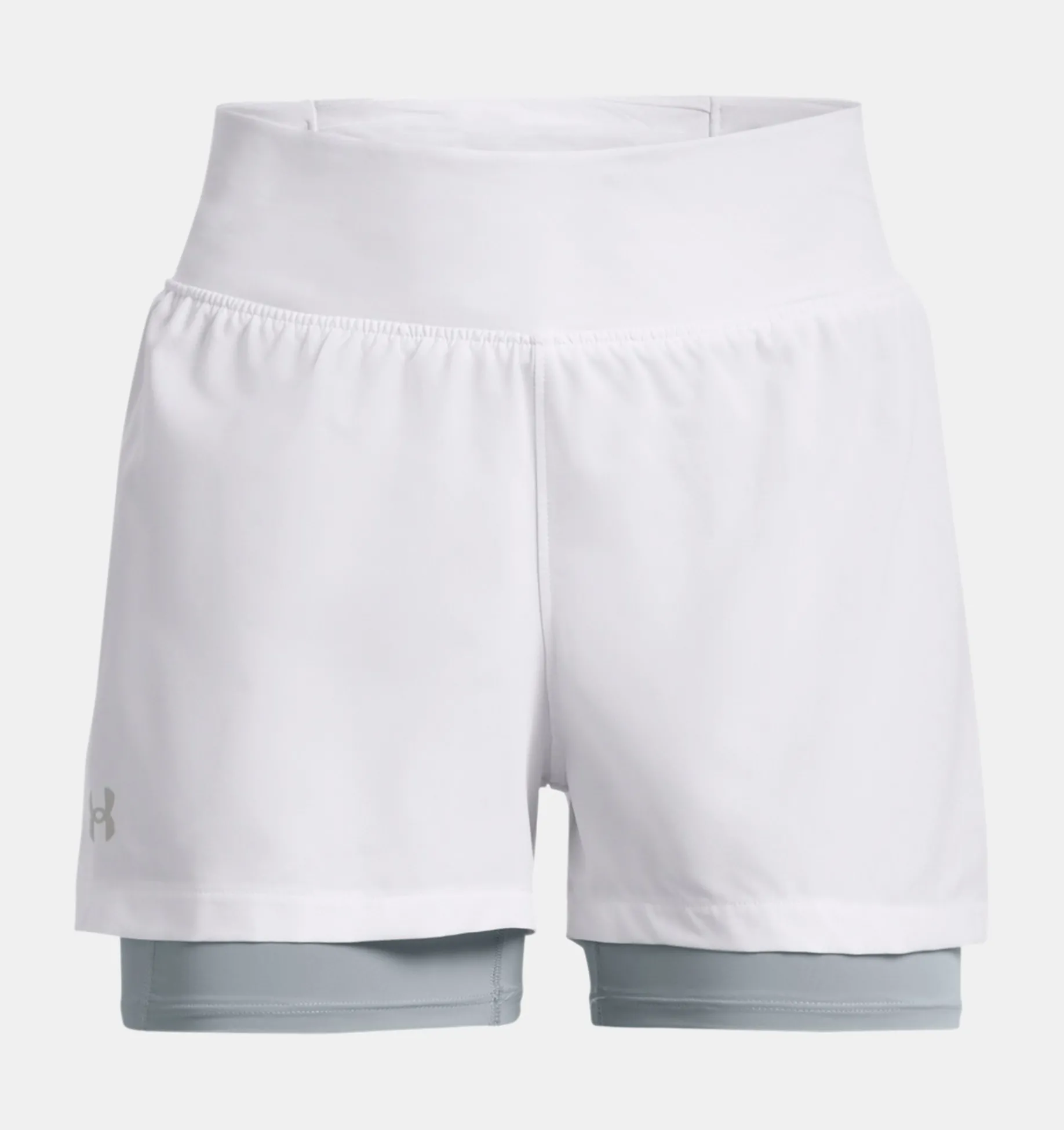 Shop Under Armour Shorts Ua Run Stamina 2-In-1 Da Donna White / Harbor Blue - 100