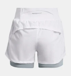 Shop Under Armour Shorts Ua Run Stamina 2-In-1 Da Donna White / Harbor Blue - 100