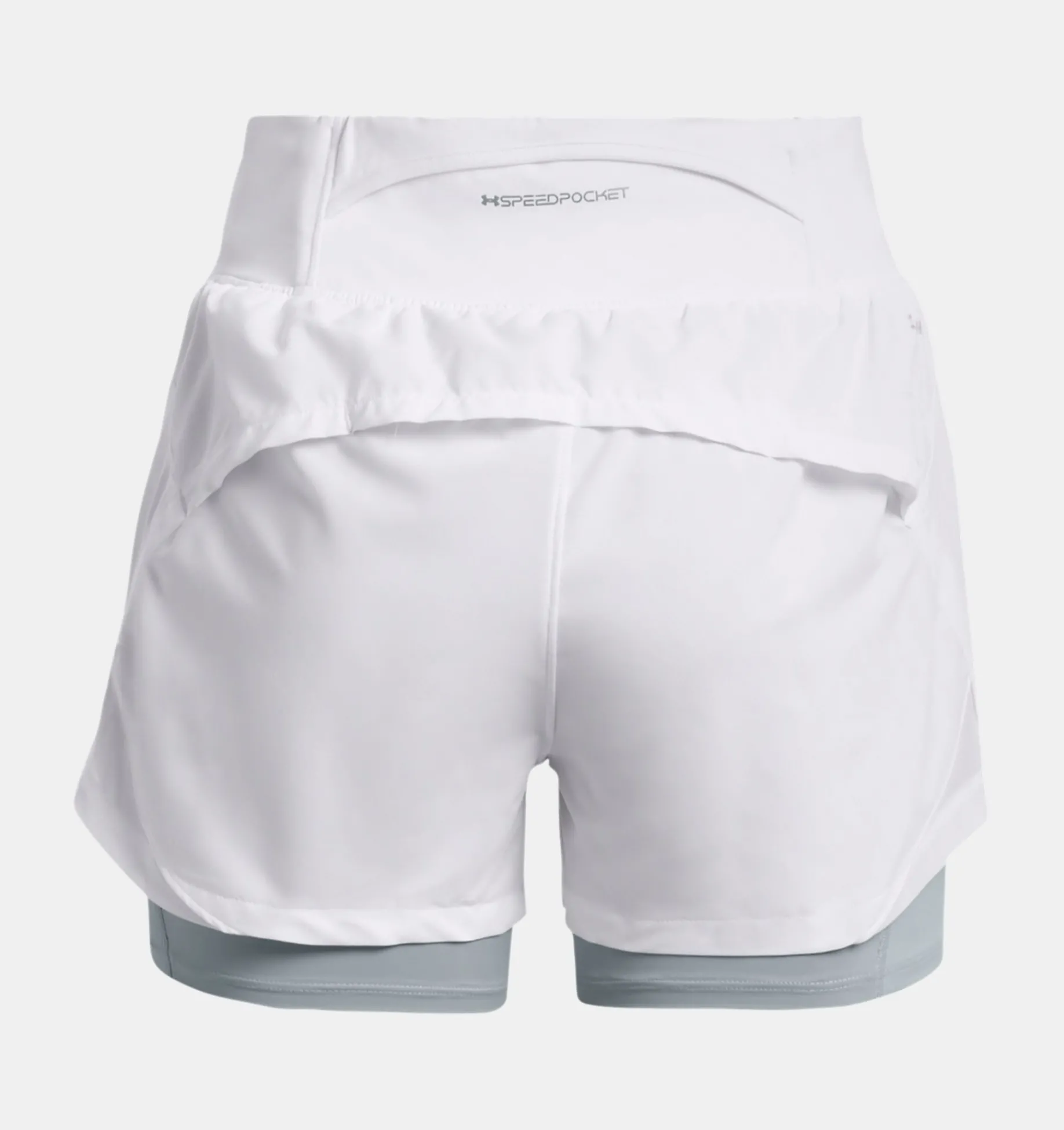 Shop Under Armour Shorts Ua Run Stamina 2-In-1 Da Donna White / Harbor Blue - 100